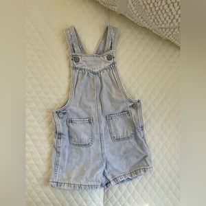 GAP KIDS Overalls Jean Shorts Toddler Purple Washed Denim